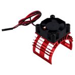 Sefdrert fırçasız elektrikli motor kapağı RC 540 550 3650 3660 3665, soğutma fanı, parçalar için soğutma fanı 124017 124016, kırmızı