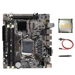 Sefdrert H55 Anakart Bilgisayar Anakart LGA1156 Destekler I3 530 I5 760 Serisi CPU DDR3 Bellek Anakart+I3 540 CPU+Anahtarı Kablosu Termal Gres