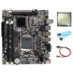 Sefdrert H55 anakart LGA1156 destekler I3 530 I5 760 serisi CPU DDR3 bellek anakart yedek yedek parça aksesuarları I3 550 CPU+SATA kablo+anahtar kablosu
