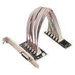 Sefdrert M.2 A 4 Bağlantı Noktalı Serisi RS232 DB9 ve 1 Bağlantı Noktası Paralel Yazıcı DB25 LPT1 Genişletme Kartı Çoklu Tuş B Tuşu M NGFF 2280 mm WCH384