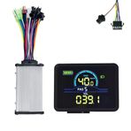 Sefdrert P5C elektrikli bisiklet LCD ekran metre 24V-60V+36V/48V 350W sinüs dalga denetleyicisi UART Ebike renkli LCD ekran SM 5+2PIN