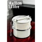 Sefer Tası Yemek Kabı Paslanmaz Çelik 2 Katlı 14 Cm 1.3 Litre 721365