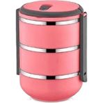 Sefer Tası Yemek Termosu Saklama Kabı Termosu 3lü - Pembe - Açık Pembe