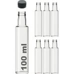 Şeffaf 100 ml Sızdırmaz Kapaklı Boş Cam Şişe 6 Adet