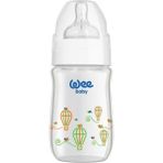 Şeffaf 120 ml Geniş Ağızlı Isıya Dayanıklı Cam Biberon - Ahşap