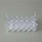 Şeffaf 22 Bölmeli Ruj Düzenleyici, 22X8X14 Cm, Pratik ve Şık Depolama Çözümü - Ahşap - Bej - Siyah