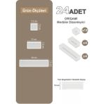 Şeffaf 24'lü Makyaj Organizeri Çekmece Içi Düzenleyici Set - Açık Beyaz - Gri