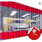 Şeffaf Balkon Perdesi Korniş Tokalı Kapsüllü Oto Yıkama Fabrika Bölme Perdesi - 300 x 250 cm - Renkli