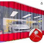 Şeffaf Balkon Perdesi Korniş Tokalı Kapsüllü Oto Yıkama İç Bölme Perdesi 470 x 220 Şeffaf
