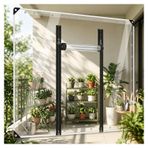 Şeffaf brandalar, Fermuarlı Ağır Hizmet Tipi Şeffaf Branda, grometli şeffaf brandalar, fermuarlı şeffaf pvc su geçirmez branda, Patio Gazebo Pergola Bahçe Mobilyaları için(H2.2xW1.2m/H7.2xW3.9ft)