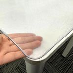 Şeffaf Buzlu PVC Masa Koruyucu 135x265cm Su Geçirmez ve Çizilmeye Dayanıklı Masa Örtüsü 2mm Kalın Dayanıklı Kahve ve Yemek Masaları için Yemek Masası Dikdörtgen Şekilli