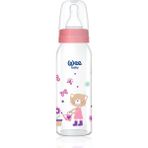 Şeffaf Cam Biberon 250 Ml, Şık ve Kullanışlı Bebek Besleme Ürünü - Ahşap