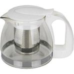 Şeffaf Cam Demlik 1250ML, Çay, Kahve ve Bitki Çayı Için Ideal - Ahşap - Bej - Siyah - Seçenek 1