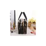 Şeffaf Çift Bölmeli Seyahat Kozmetik Makyaj Çantası (30 * 22 * 16 cm Ebatlarında) - Option-1