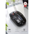 Şeffaf Çift Modlu Fare Bluetooth 5.2 + 2.4G Kablosuz Mouse Tm23 Siyah