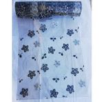 ŞEFFAF DESENLİ 80cm x 150cm PEMBELİ MASA ÖRTÜSÜ 1.7mm KALIN PVC KAYMAZ MASA ÖRTÜSÜ