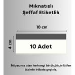 Şeffaf Etiket Pvc Etiketlik Isimlik Mıknatıslı Magnet Etiketlik Metal Raflar Depo Rafları Için Mıknatıs Etiketlik Etiket Koruyucu Cep - 10 Adet - 10x4 cm