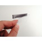Şeffaf Etiket Pvc Etiketlik Isimlik Mıknatıslı Magnet Etiketlik Metal Raflar Depo Rafları Için Mıknatıs Etiketlik Etiket Koruyucu Cep - 10 Adet - 10x6 cm