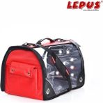 Şeffaf Fly Mesh Köpek Taşıma Çantası Kırmızı, Hafif ve Kullanışlı Paket - Seçenek 1