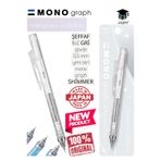şeffaf gövde 0,5 mm yeni seri tombow mono graph shimmer serisi
