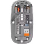 Şeffaf Kablosuz Mouse USB Reciever ile Bağlan Modern Transparan Tasarım ile Tarzını Yansıt M233 (Gri)