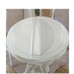 Şeffaf Kalın Masa Örtüsü, 60 cm Çap, 1,7 mm Kalınlık