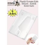 Şeffaf Kart Kılıfı Kimlik Ehliyet Kredi Kartı Koruyucu 6 Adet Pvc Plastik Kart Koruma Kabı