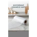 Şeffaf Kaydırmaz Dolap İçi Raf Örtüsü 45X300 Cm Koruyucu Pvc