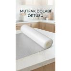 Şeffaf Kaydırmaz Dolap İçi Raf Örtüsü 45X300 Cm Pvc Malzeme