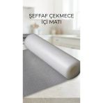 Şeffaf Kaydırmaz Raflık Koruyucu Pvc Dolap İçi Çekmece Örtüsü 45X300cm