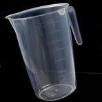 Şeffaf Kırılmayan Plastikten Kulplu Sürahi Tipi 2 Litre Ölçü Kabı Çok Amaçlı Dereceli Ölçek Kap