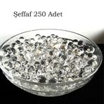 Şeffaf Kristal Saydam Akvaryum Süsü Teraryum Hidrojel Orbeez Orbiz Su Boncuk Dekoratif 500 Adet Xl 250 Adet
