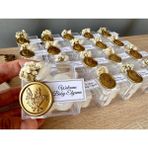 Şeffaf Kutuda Kokulu Soya Wax Bubble Mum – Kuru Çiçek, Mühürlü Düğün, Baby Shower Hediyesi (10 Adet - Seçenek 1