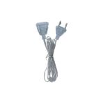 Şeffaf LED Işık Adaptör Kablo Fiş – 220V Priz Uyumlu Dekoratif Aydınlatmalar Için (5 Metre) - Option-1 - 0 - Siyah
