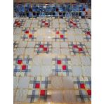 Şeffaf Masa Örtüsü 1,7 Mm 100 Cm X 120 Cm Kalın Desenli Pvc Kaymaz Masa Koruyucu 100 Cm X 120 Cm