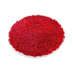 Şeffaf Ortak Kırmızı (11/0) 2 mm Kum Boncuğu 100 gr