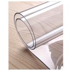 Şeffaf Plastik Masa Örtüsü - Su Geçirmez Silinebilir 2 mm PVC Masa Koruyucu Ev ve Mutfak için Şeffaf Masa Örtüsü 60x120 cm Kokusuz ve Temizlemesi Kolay