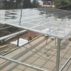Şeffaf Polikarbonat Sera Çatı Paneli Hava Koşullarına Dayanıklı Akrilik Plastik Levha Dış Mekan Gölgelik Carport Soğuk Çerçeve Şeffaf Kulübe Yedek Panel (1.22x6m)