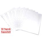Şeffaf Poşet Dosya 50 Yaprak Kapasiteli , 100'Lü