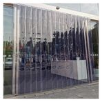 Şeffaf PVC Askılı Perde, Şeffaf PVC Kapı Perdesi Kiti - Ev ve Mutfak için Su Geçirmez Sivrisinek Önleyici Askılı Perde, 1,05 x 2,1 m, FA Kurulumu