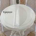 Şeffaf Pvc Kalın Masa Örtüsü Kaymaz Masa Koruyucu 1.3 Mm 2.0 MM