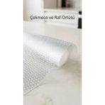 Şeffaf Pvc Kaydırmaz Raflık Dolap İçi Çekmece Örtüsü 45X300 Cm
