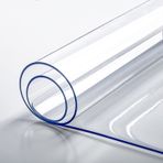 Şeffaf PVC Masa Koruyucu 3 mm Su Geçirmez ve Silinebilir Plastik Masa Örtüsü Yemek Odası ve Masa için 70x120 cm (27,56x47,24 inç) Dayanıklı Çizilmeye Dayanıklı Temizlemesi Kolay