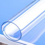 Şeffaf PVC Masa Koruyucu - Mutfak, Yemek, Masa ve Sehpalar için Su Geçirmez ve Yağa Dayanıklı Plastik Kapak - Temizlemesi Kolay, Silinebilir - 60x120 cm, 1 mm Kalınlık