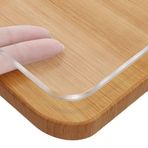 Şeffaf PVC Masa Koruyucu1,5 mm Kalın Su Geçirmez Dikdörtgen Masa Örtüsü Mutfak ve Masa için Şeffaf Yemek Masası Örtüsü (60x140 cm)