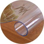 Şeffaf PVC Masa Örtüsü, Halı Koruması, Su Geçirmez ve Temizlemesi Kolay, Çok Fonksiyonlu Masa Örtüsü 60 x 90 cm, Kalınlık 3 mm