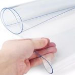 Şeffaf PVC Masa Örtüsü Koruyucu, 1 mm Kalınlık, Yemek ve Sehpalar için Su Geçirmez Masa Örtüsü, Çeşitli Genişlikler (40/50/60/70/80 cm), Boyut: 140 x 180 cm