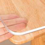 Şeffaf PVC Masa Örtüsü Koruyucu - Ev ve Mutfak için Su Geçirmez Silinebilir Plastik Kılıf - Buzlu Masa Örtüsü 60x100 cm 1,5 mm Kalın Yemek ve Çalışma Alanları için Masa Örtüsü