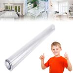 Şeffaf PVC Masa Örtüsü Koruyucu - Mutfak ve Yemek Odası için Su Geçirmez Silinebilir Plastik Masa Örtüsü - Şeffaf Masa Koruyucu Mat (60 x 100 cm 1 mm Kalınlık)