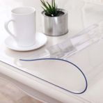 Şeffaf PVC Masa Örtüsü Su Geçirmez Dikdörtgen Masa Örtüsü Ağır Plastik Masa Koruyucu 3 mm Kalın Yemek Masaları için (70x120 cm/28x47 inç)